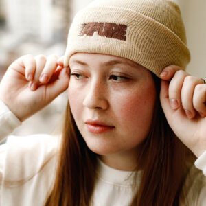 Beige Beanie
